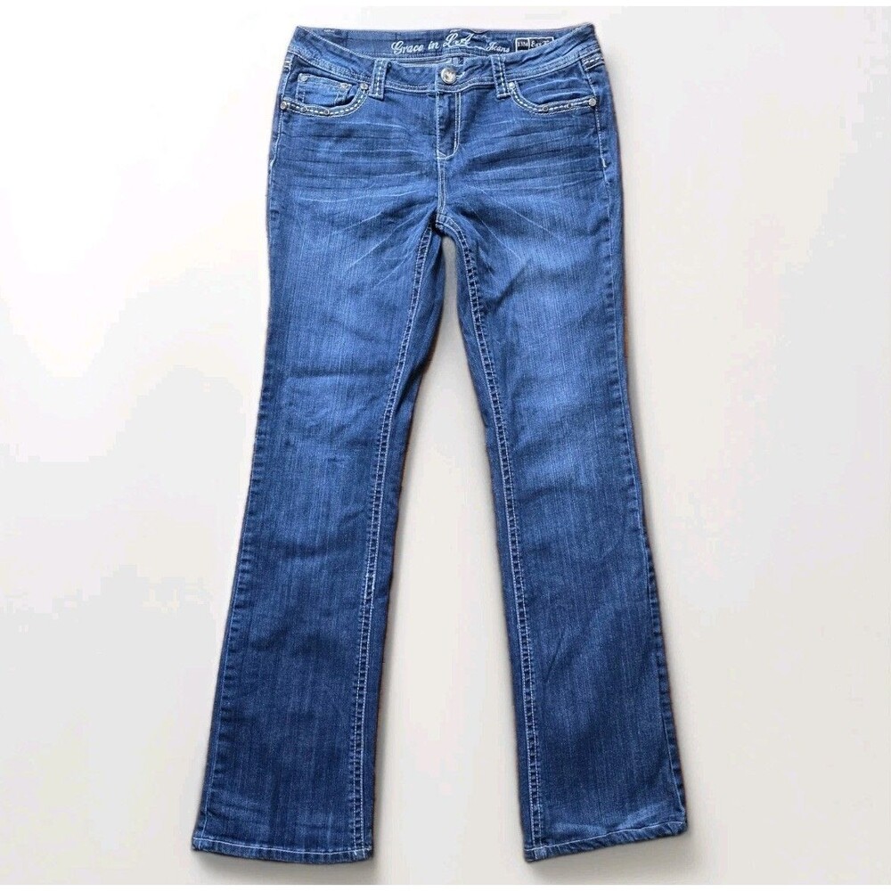 Grace in LA Embellished Bootcut Jeans Y2k - Size 31